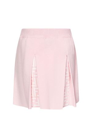 Gonna plissettata in lana vergine rosa FENDI KIDS | JFG191AS5LF1QF0